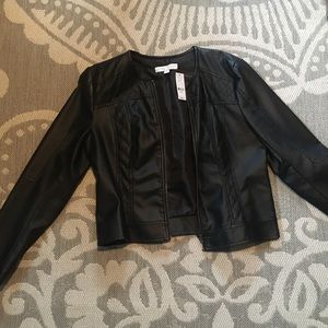 NWT NY&Co Black Faux Leather Jacket